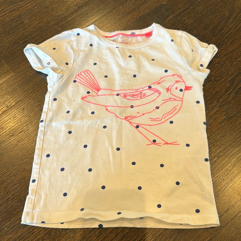 Mini Boden 3/4 bird t shirt